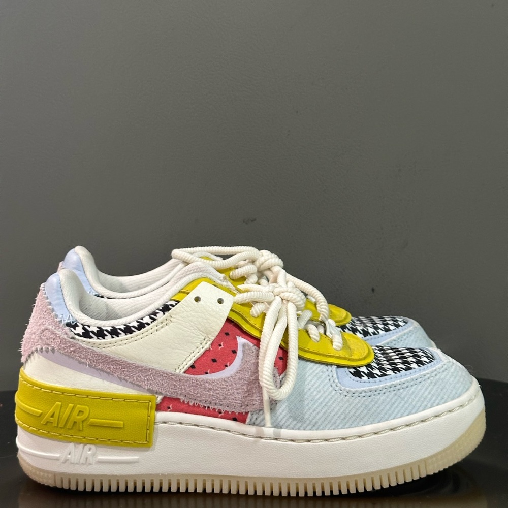 Nike Air Force 1 Low Shadow Multi Print Houndstooth